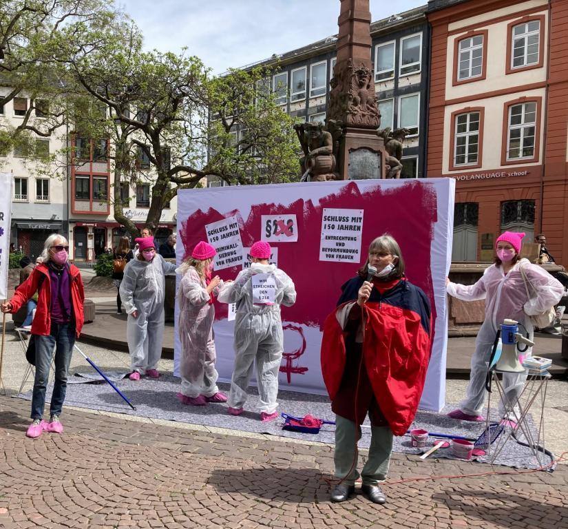 Aktion gegen den §218, Mai 2021