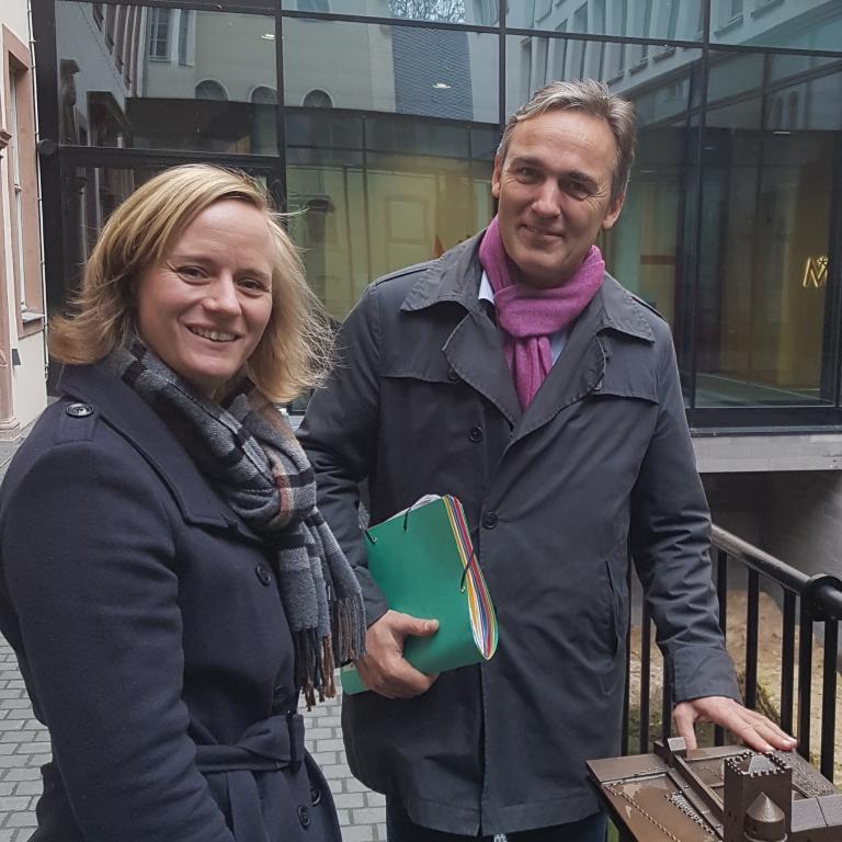 Anne Gemeinhardt mit Jan Gerchow © HMF