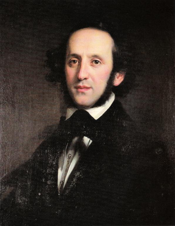Ölporträt Felix Mendelssohn Bartholdys, gemalt 1846 von Eduard Magnus (1799—1872)