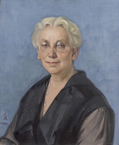 Das Gemälde von Ottilie W. Reederstein aus dem Jahr 1926 zeigt die Frankfurter abgeordnete Meta Quarck-Hammerschlag